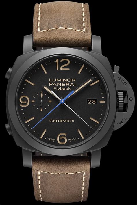 panerai luminor flyback ceramica replica|luminor panerai watch price.